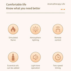 Flame Effect LED Aromatherapy Diffuser